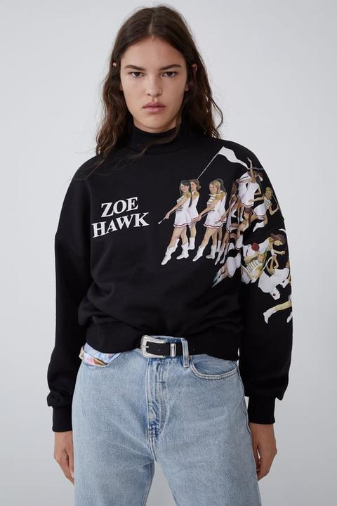 Sudadera Women In Art Collection ©zoe Hawk from Zara on 21 Buttons