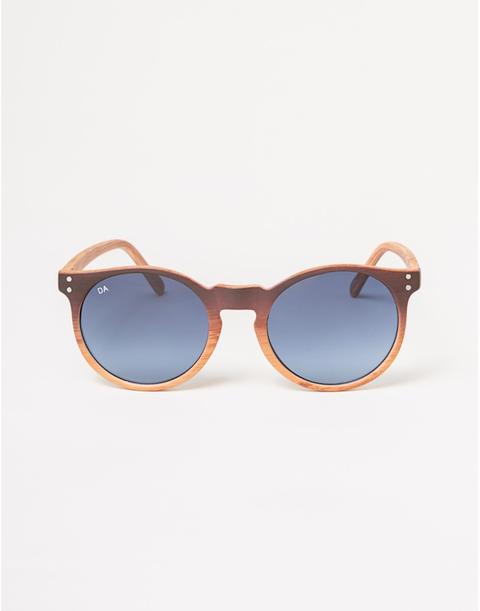 Gafas De Sol Efecto Madera Castaño