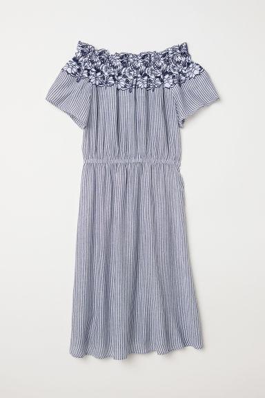 H & M - Abito A Spalle Scoperte - Blu