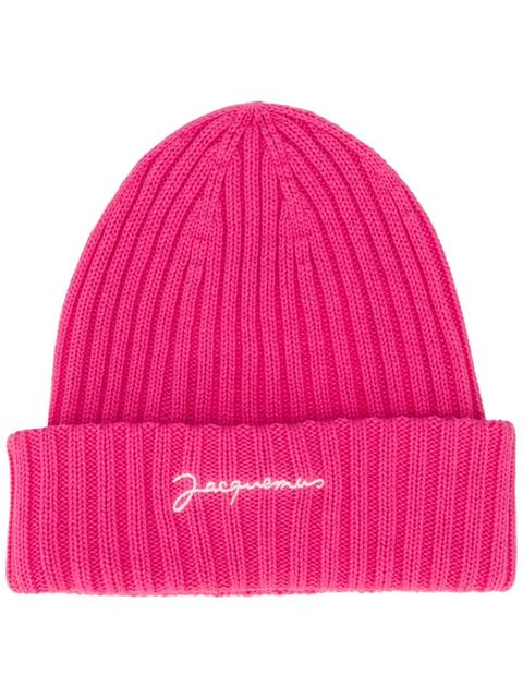 Jacquemus Gorro De Canalé Le Bonnet - Rosa