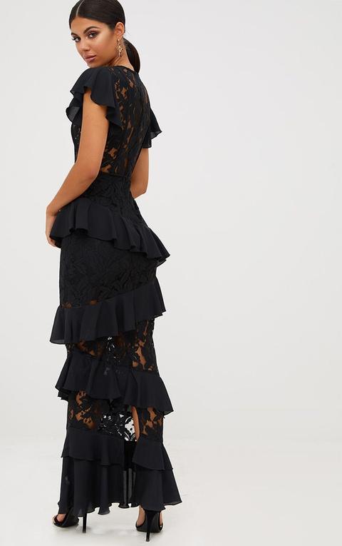 lace detail maxi dress