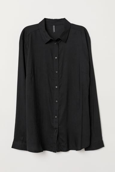 H & M - Camicia In Viscosa - Nero