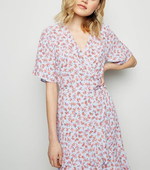 new look grey floral dress