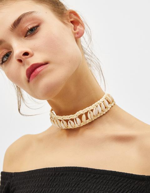 Choker Necklace With Seashells