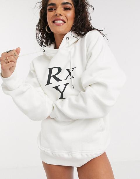 Roxy Sisters Dreamers Wake Hoodie In White