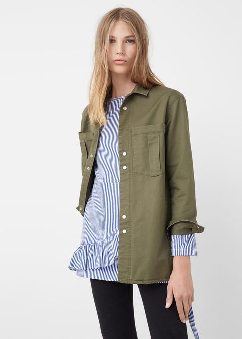 Sobrecamisa Algodón Bolsillos