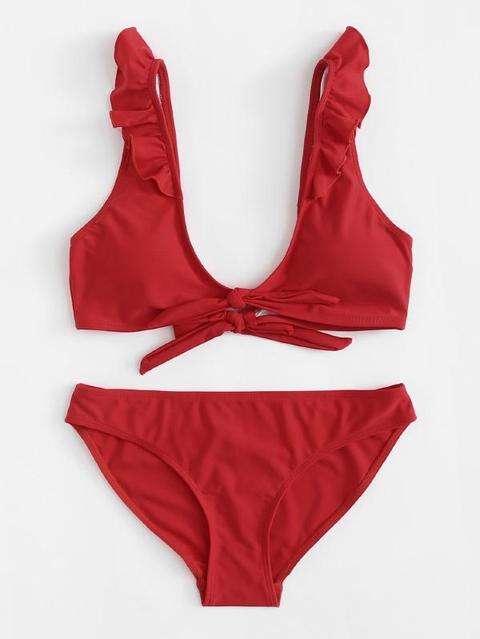 Bikini Ruffle Knot