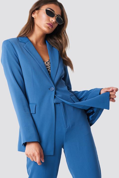 Tailored Blazer Blau