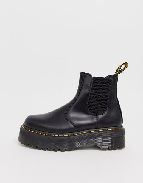 Botines Chelsea Con Plataforma En Negro 2976 De Dr Martens