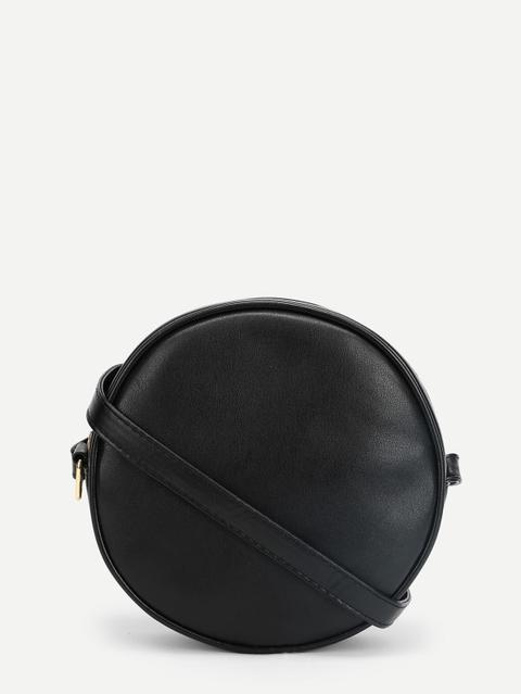 Round Pu Crossbody Bag