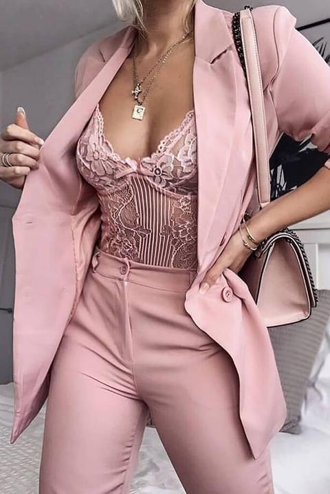 blush pink bodysuit