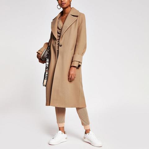 Camel coat outlet river island