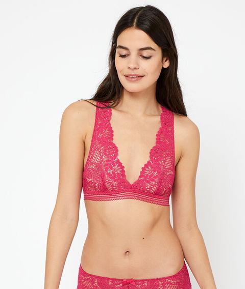 Top De Encaje Floral - Success - M - Rosa - Mujer - Etam