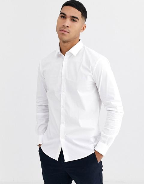 Camisa De Vestir Blanca De Celio-blanco