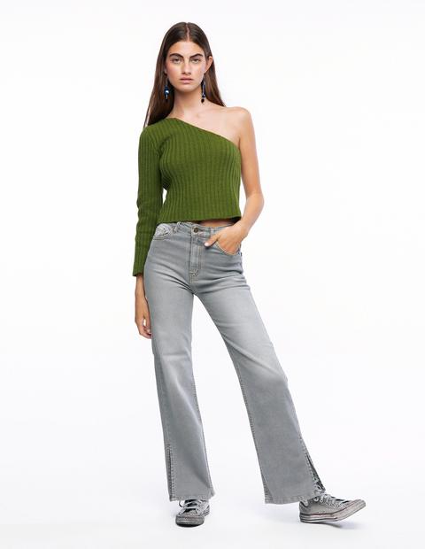 Pantalón Wide Leg Antracita