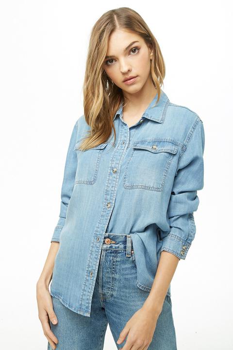 Women's Denim Button