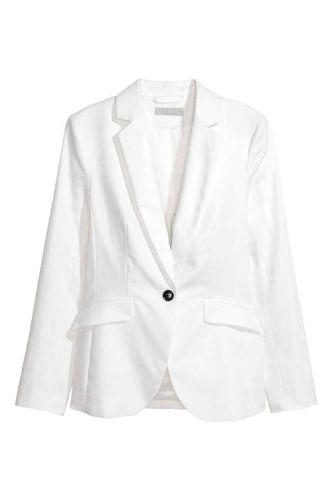 Blazer Sciancrato Misto Lino