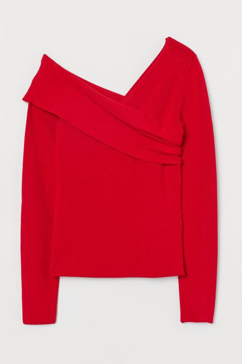 Top De Un Hombro - Rojo