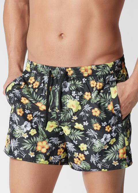 Costume Boxer Uomo Stampa Floreale Formentera