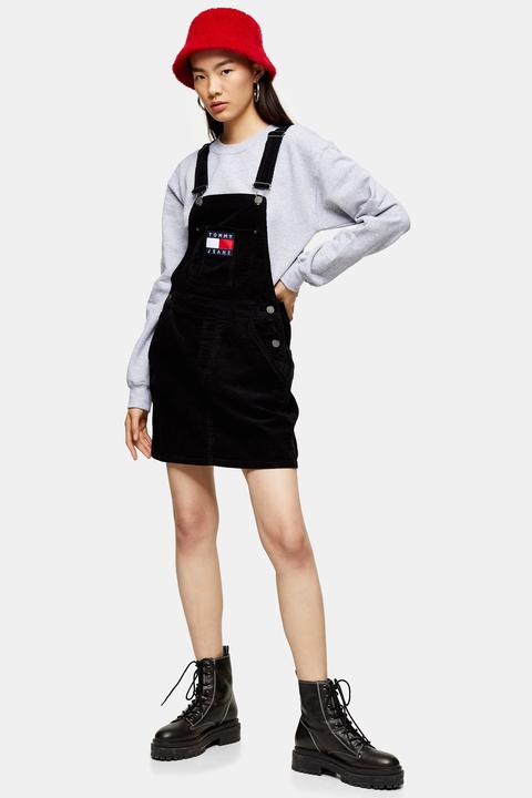 tommy jeans dungaree dress