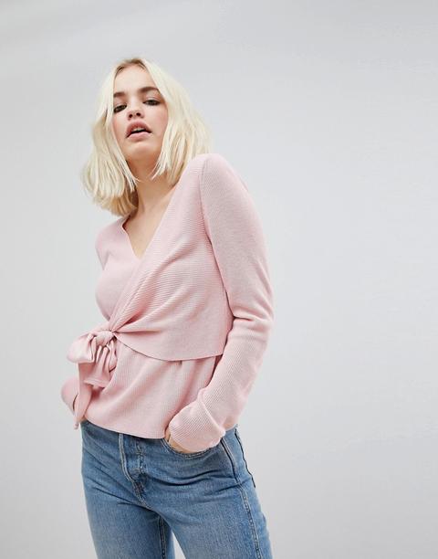 Asos - Maglione Incrociato - Rosa