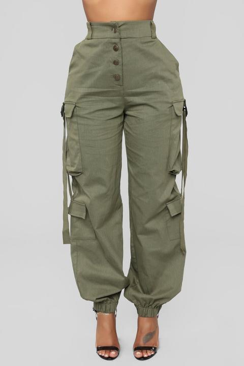 Walk It Talk It Cargo Joggers - Olive