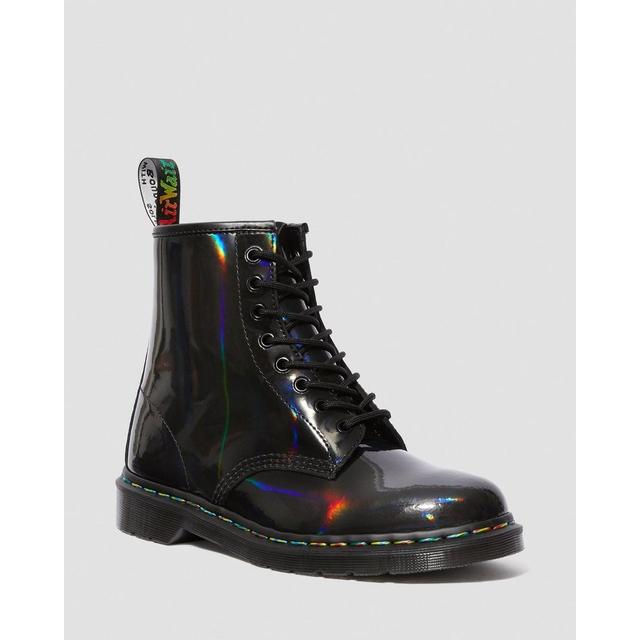 1460 rainbow patent boot