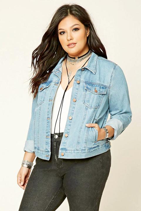 Plus Size Denim Jacket