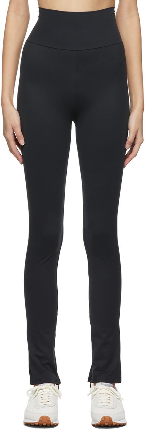 Norba Black Flared Leggings from Ssense on 21 Buttons
