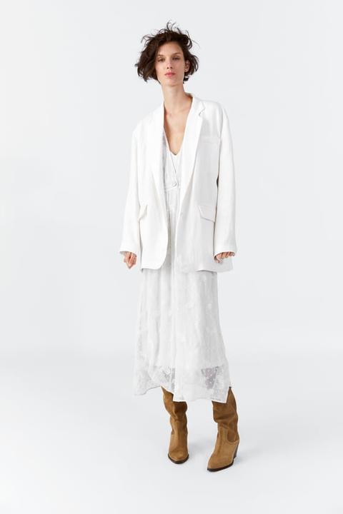 Oversized Linen Jacket from Zara on 21 