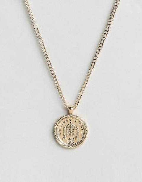 Chained & Able - Old English Sovereign - Collana Oro Con Medaglione - Oro