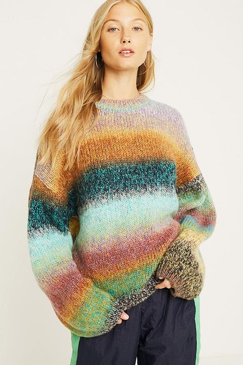 Uo - Pull Oversize Multicolore Dégradé - Femme 38