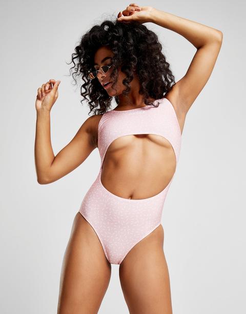 Siksilk Fleck Cutout Swimsuit - Pink - Womens