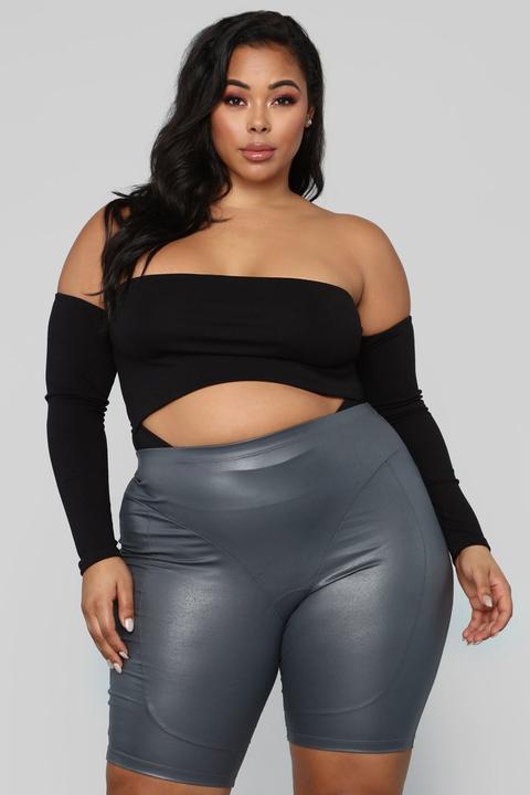 Hop In The Rari Cutout Bodysuit - Black