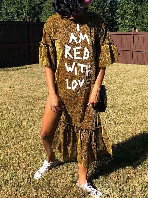 i am red with love dress