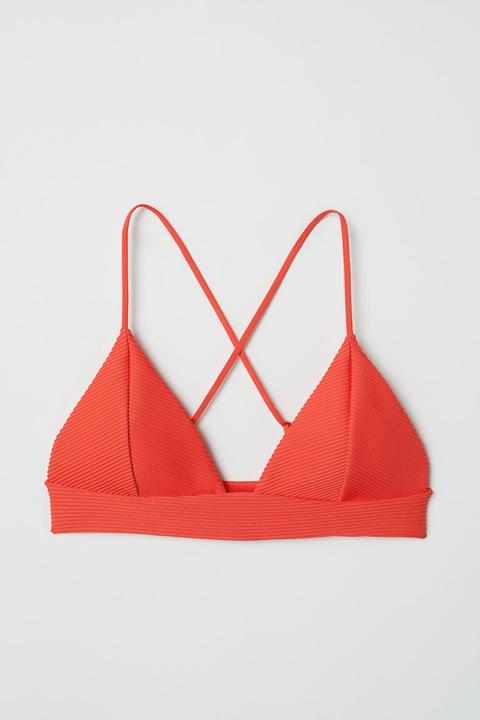 Top De Bikini De Triángulo - Rojo