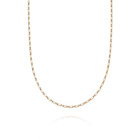 Estée Lalonde Box Link Chain Necklace 18ct Gold Plate