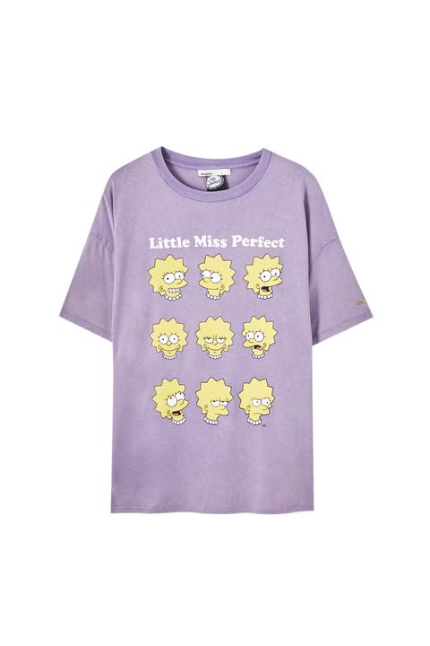 Camiseta Lisa Simpson Morada