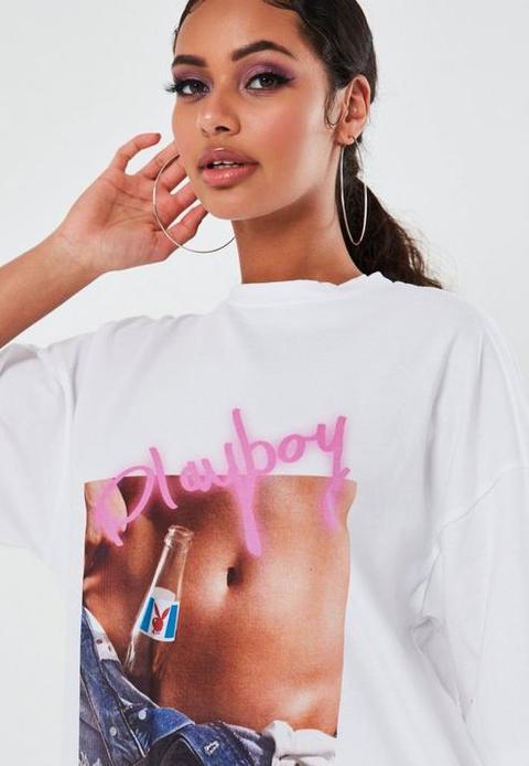 Playboy X Missguided White Spray Paint 