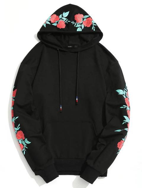 floral print hoodie