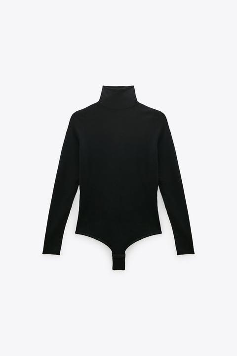 zara wool bodysuit