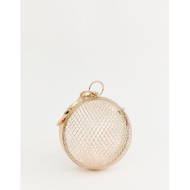 cage sphere clutch bag