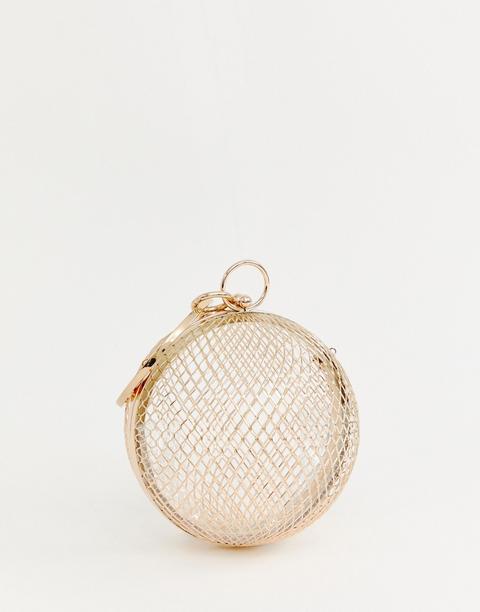 asos gold ball bag