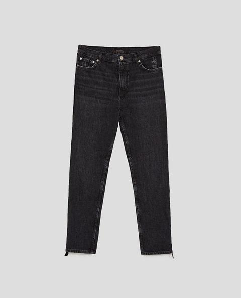 Jeans Straight Velvet Band