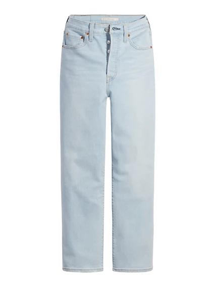 Ribcage Straight Ankle Jeans Azul / Fall Storm