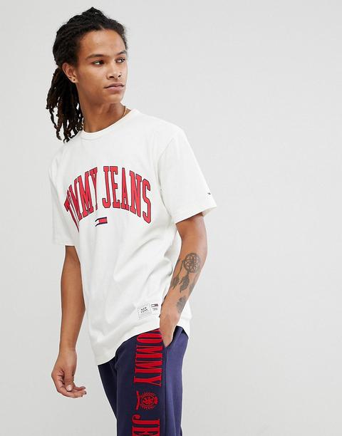 Camiseta Blanca Collegiate Capsule De Tommy Jeans