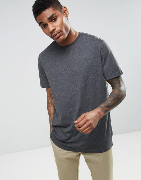 Asos - T-shirt Lunga - Grigio