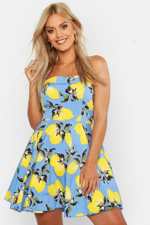 boohoo lemon dress