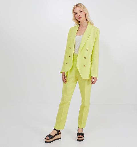 Pantalon En Lin Femme