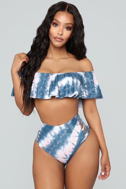 Caico Islands Printed Bikini Set - Blue